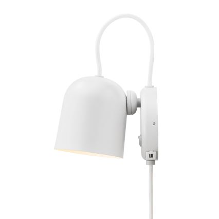 DFTP by Nordlux - Zidna reflektorska svjetiljka s USB portem ANGLE 1xGU10/25W/230V bijela