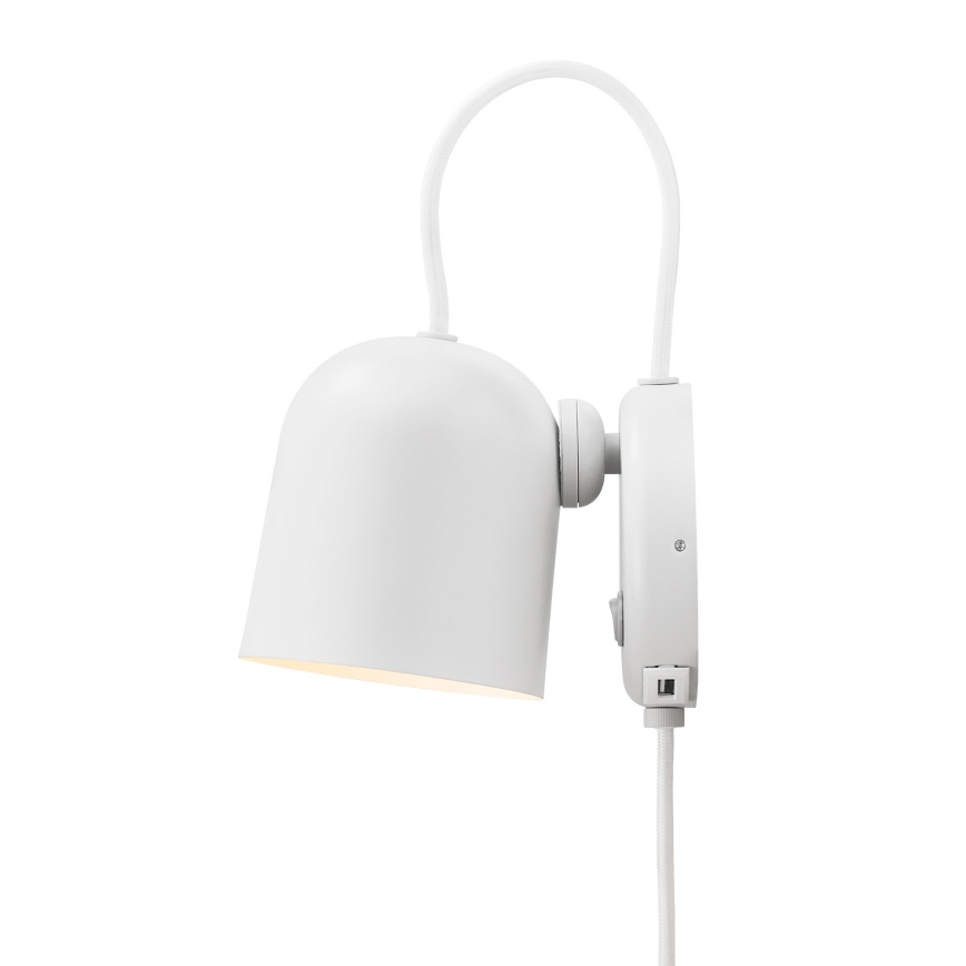 DFTP by Nordlux - Zidna reflektorska svjetiljka s USB portem ANGLE 1xGU10/25W/230V bijela