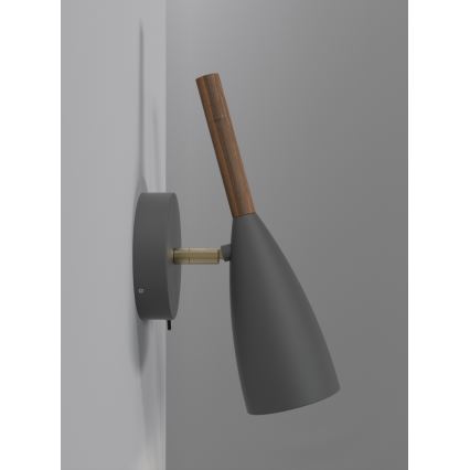 DFTP by Nordlux - Zidna reflektorska svjetiljka PURE 1xGU10/8W/230V siva