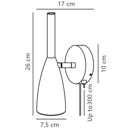 DFTP by Nordlux - Zidna reflektorska svjetiljka PURE 1xGU10/8W/230V siva