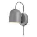 DFTP by Nordlux - Zidni reflektor s USB priključkom ANGLE 1xGU10/25W/230V siva