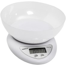 Digitalna kuhinjska vaga sa zdjelom 1xCR2032 bijela