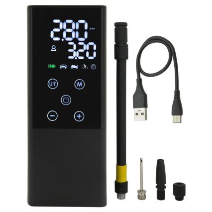 Digitalni džepni kompresor 4000 mAh 5V crna