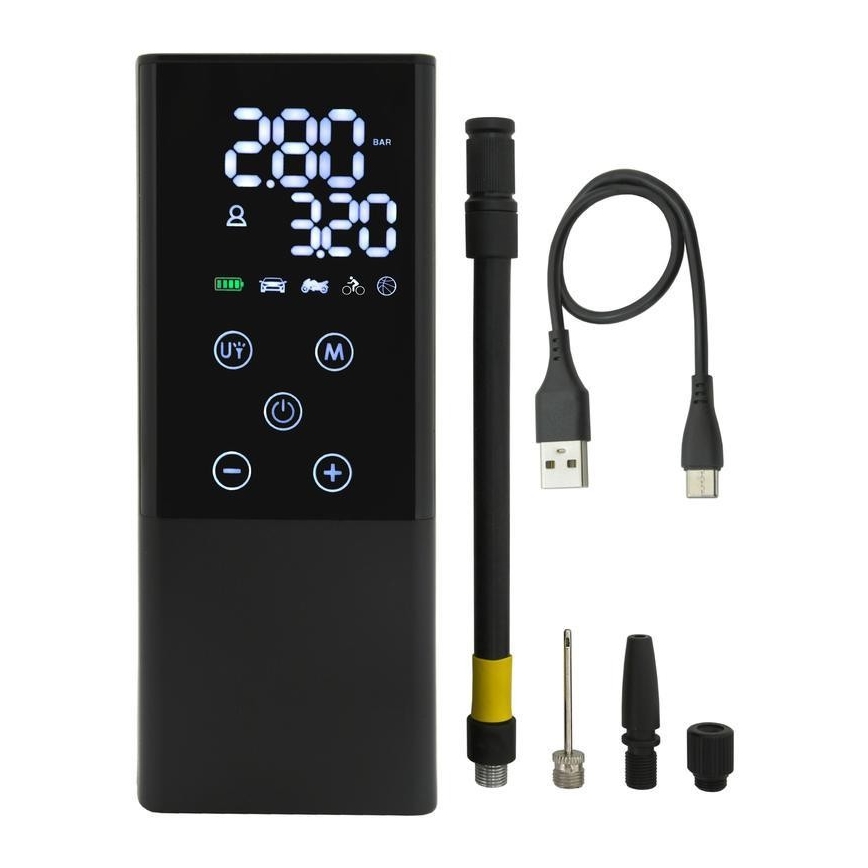 Digitalni džepni kompresor 4000 mAh 5V crna
