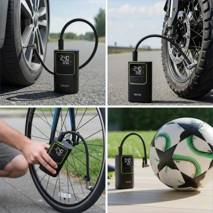 Digitalni džepni kompresor 5V 4000 mAh crni