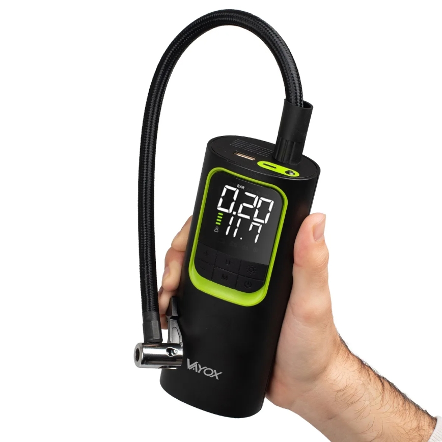 Digitalni džepni kompresor 5V 8000 mAh crni