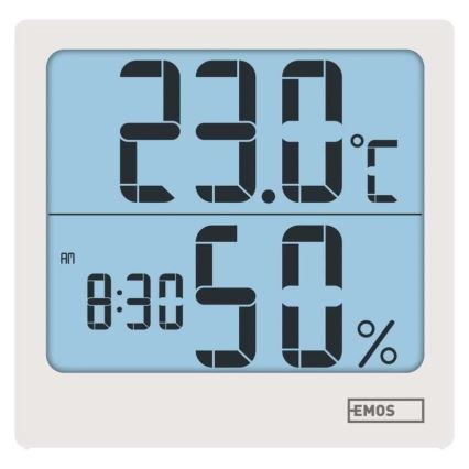 Digitalni termometar s higrometrom 1xAA bijeli