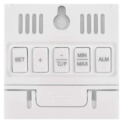 Digitalni termometar s higrometrom 2xAAA bijela