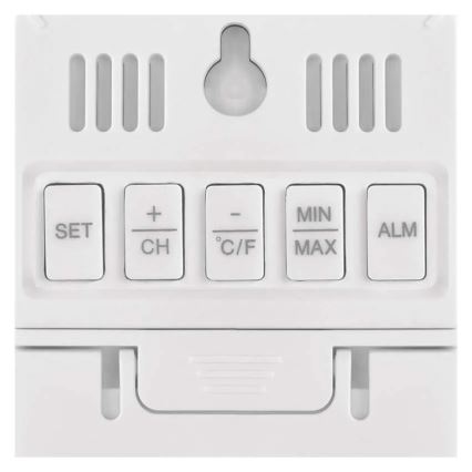 Digitalni termometar s higrometrom 2xAAA bijela