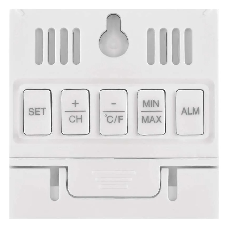 Digitalni termometar s higrometrom 2xAAA bijela