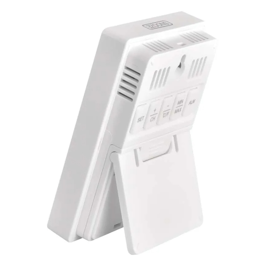 Digitalni termometar s higrometrom 2xAAA bijela