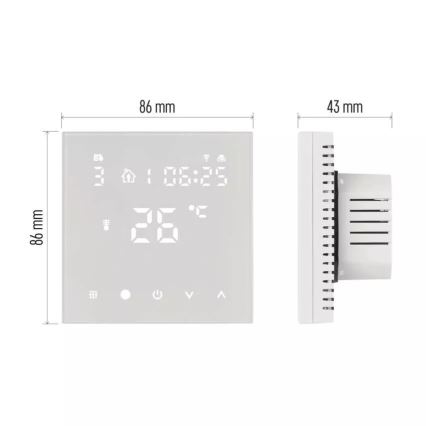 Digitalni termostat za podno grijanje GoSmart 230V/16A Wi-Fi Tuya