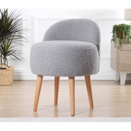 Dječja fotelja MIKI Ø 46 cm siva