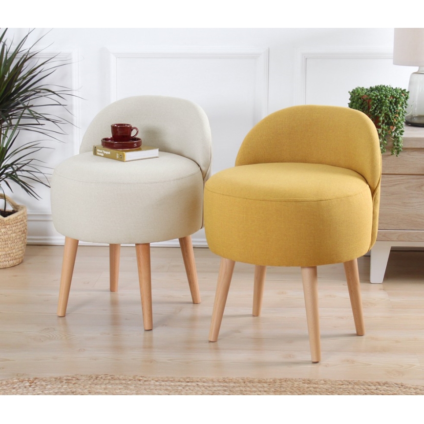 Dječja foteljica NIKI, promjer 46 cm, krem