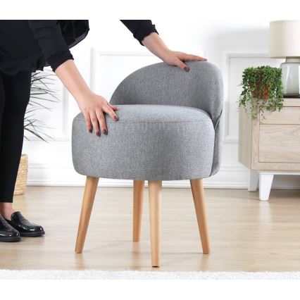 Dječja foteljica NIKI promjer 46 cm siva