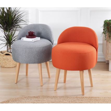 Dječja foteljica NIKI promjer 46 cm siva