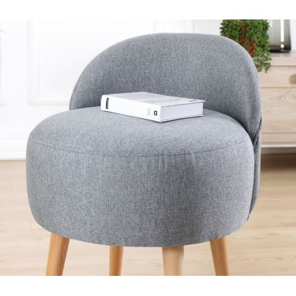 Dječja foteljica NIKI promjer 46 cm siva
