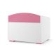 Dječja kutija za pohranu PABIS 50x60 cm bijela/ružičasta