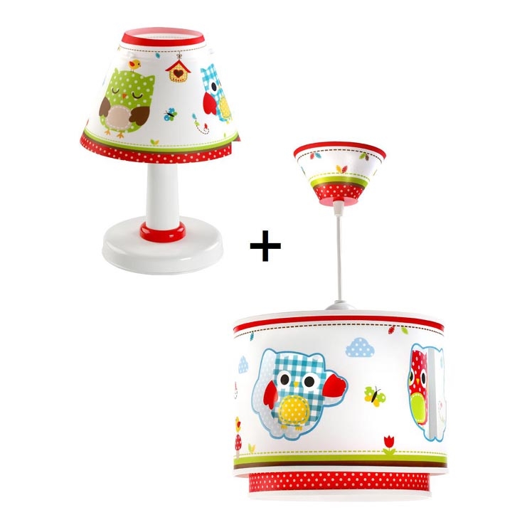 Dječja lampica 1xE14/40W + luster BUHAS 1xE27/60W