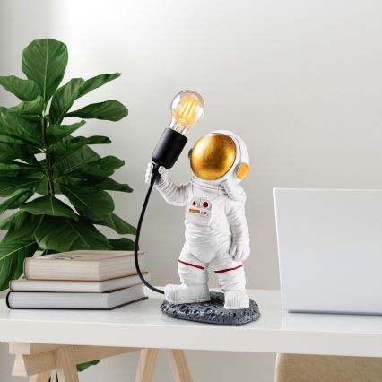 Dječja lampica ASTRONAUT 1xE27/40W/230V, bakrena/bijela