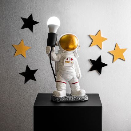 Dječja lampica ASTRONAUT 1xE27/40W/230V, bakrena/bijela