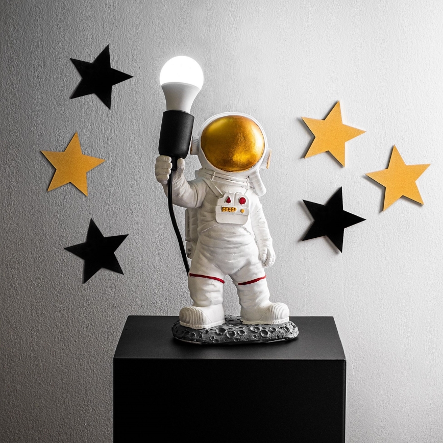 Dječja lampica ASTRONAUT 1xE27/40W/230V, bakrena/bijela