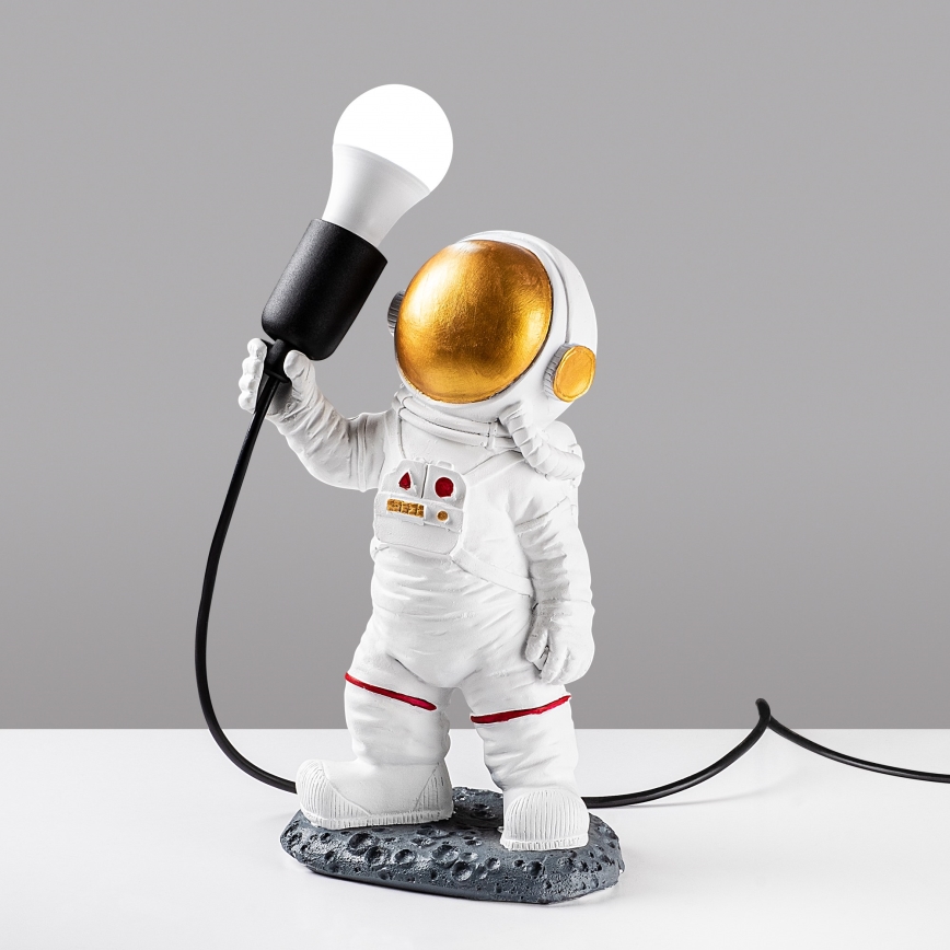 Dječja lampica ASTRONAUT 1xE27/40W/230V, bakrena/bijela