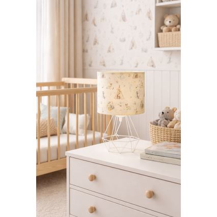 Dječja stolna lampa KIDS ROOM 1xE27/60W/230V pr. 18 cm s motivom životinja