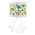 Dječja stolna lampa KIDS ROOM 1xE27/60W/230V, promjer 18 cm, dinosaurus