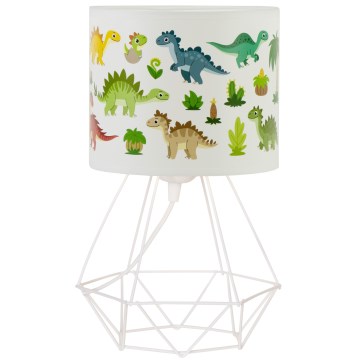 Dječja stolna lampa KIDS ROOM 1xE27/60W/230V, promjer 18 cm, dinosaurus