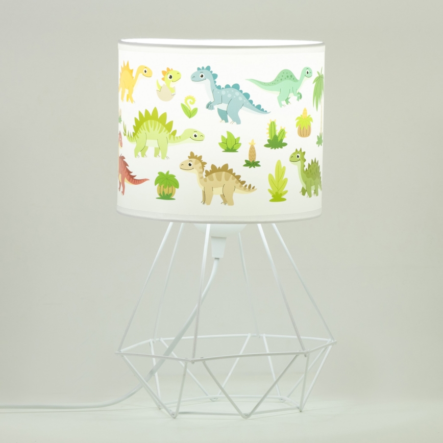 Dječja stolna lampa KIDS ROOM 1xE27/60W/230V, promjer 18 cm, dinosaurus
