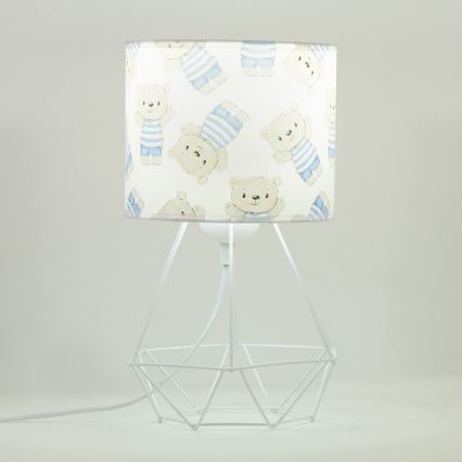Dječja stolna lampa KIDS ROOM 1xE27/60W/230V promjer 18 cm medvjedić