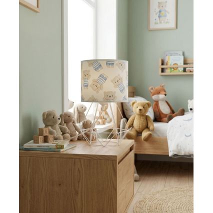 Dječja stolna lampa KIDS ROOM 1xE27/60W/230V promjer 18 cm medvjedić