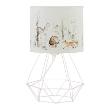 Dječja stolna lampa KIDS ROOM 1xE27/60W/230V, Ø 18 cm, s motivom životinja