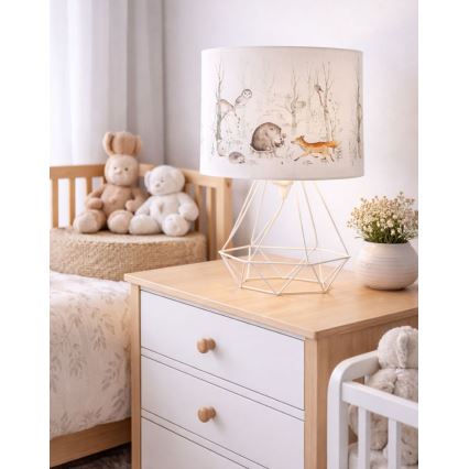 Dječja stolna lampa KIDS ROOM 1xE27/60W/230V, Ø 18 cm, s motivom životinja