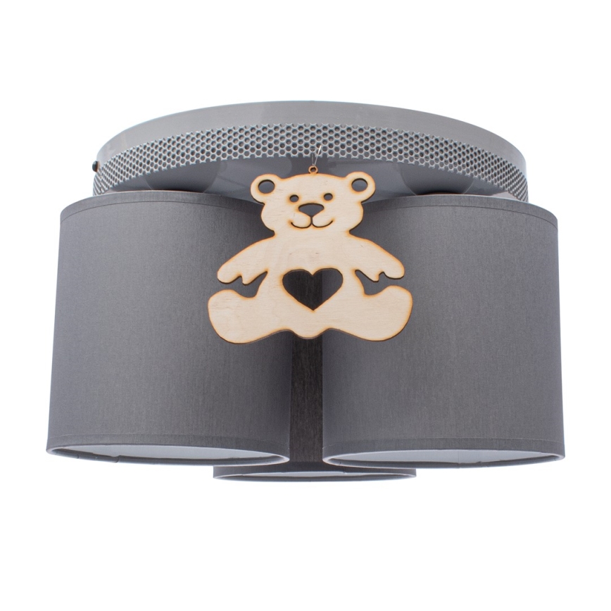 Dječja stropna svjetiljka BEAR 3xE27/60W/230V