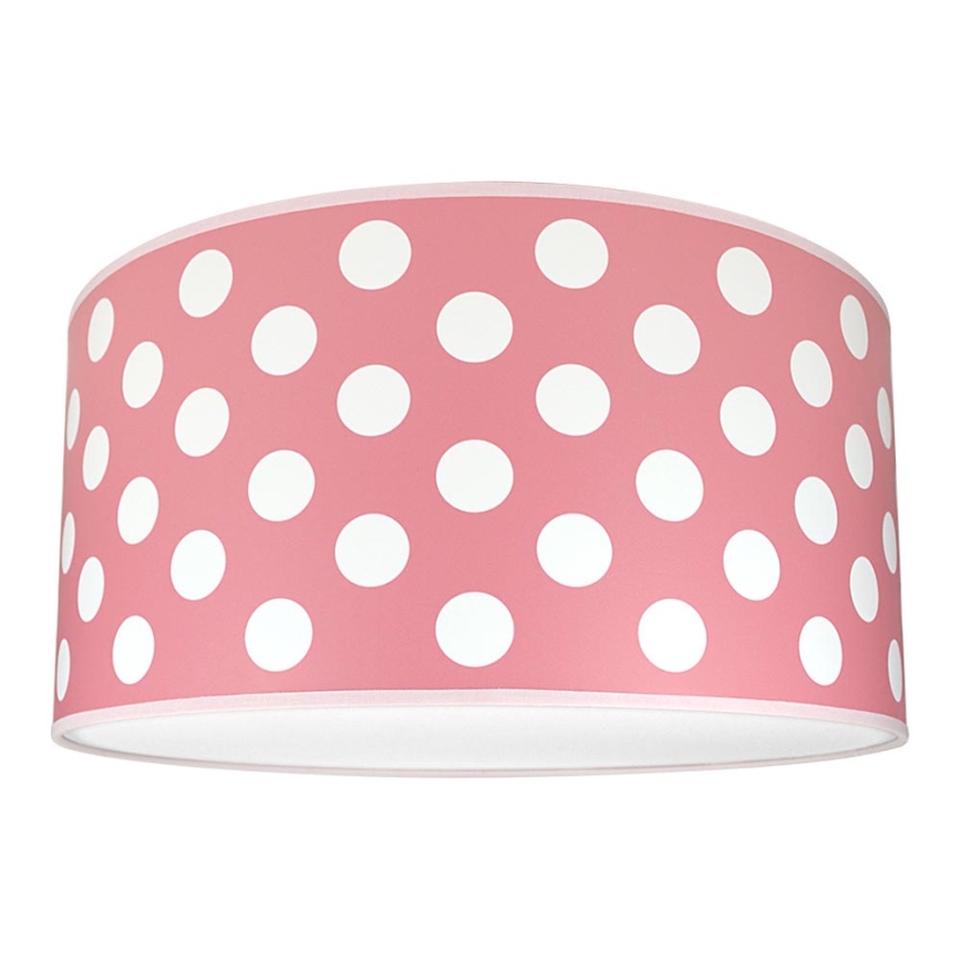 Dječja stropna svjetiljka DOTS PINK 2xE27/60W/230V 