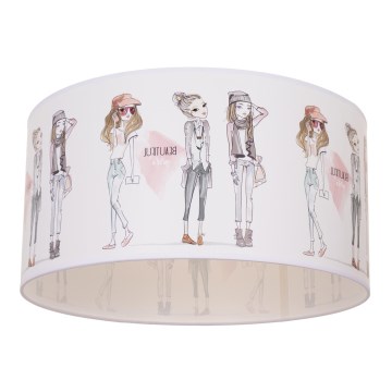 Dječja stropna svjetiljka GIRLS VIBES 1xE27/60W/230V, Ø 40 cm — za djevojčice