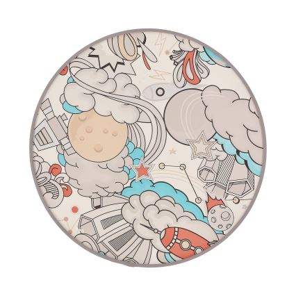 Dječja stropna svjetiljka KIDDY 2xE27/40W/230V bijela/bež