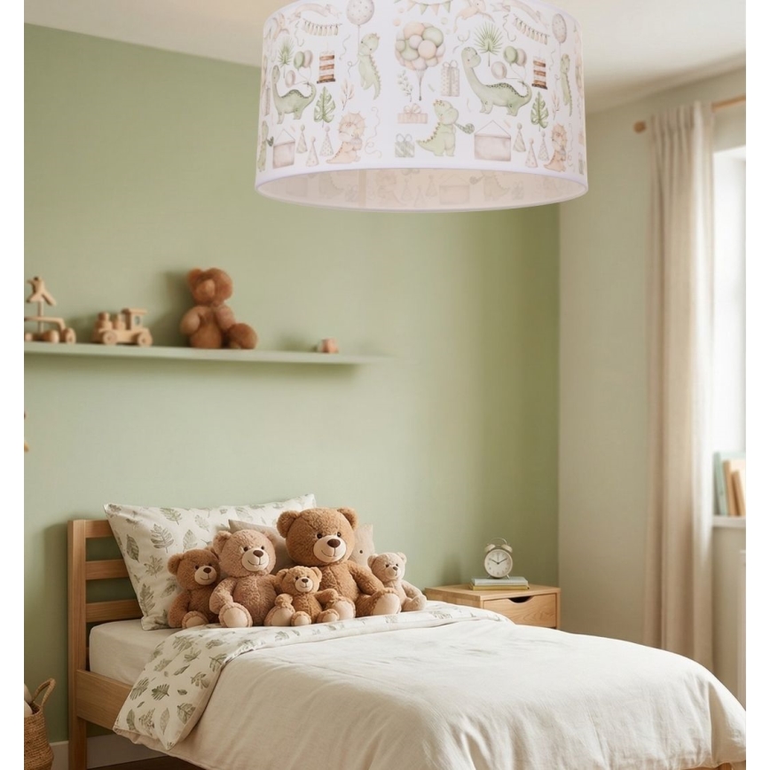 Dječja stropna svjetiljka KIDS ROOM 1xE27/60W/230V Ø 40 cm dinosaurus