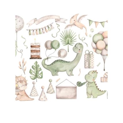 Dječja stropna svjetiljka KIDS ROOM 1xE27/60W/230V Ø 40 cm dinosaurus