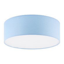 Dječja stropna svjetiljka RONDO KIDS 4xE27/15W/230V plava