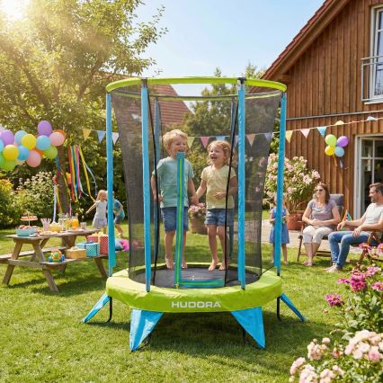 Dječja trampolina promjera 140 cm, plava/zelena