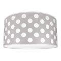 Dječje stropno svjetlo DOTS GREY 2xE27/60W/230V siva