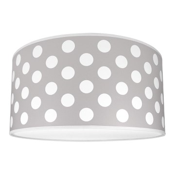 Dječje stropno svjetlo DOTS GREY 2xE27/60W/230V siva