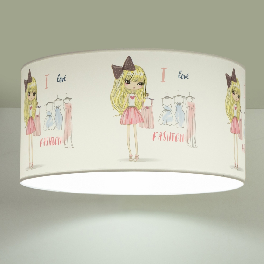 Dječje stropno svjetlo GIRLS VIBES 1xE27/60W/230V Ø 40 cm Volim modu