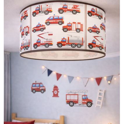 Dječje stropno svjetlo KIDS ROOM 1xE27/60W/230V pr. 40 cm vatrogasci