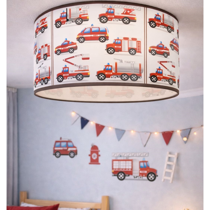 Dječje stropno svjetlo KIDS ROOM 1xE27/60W/230V pr. 40 cm vatrogasci