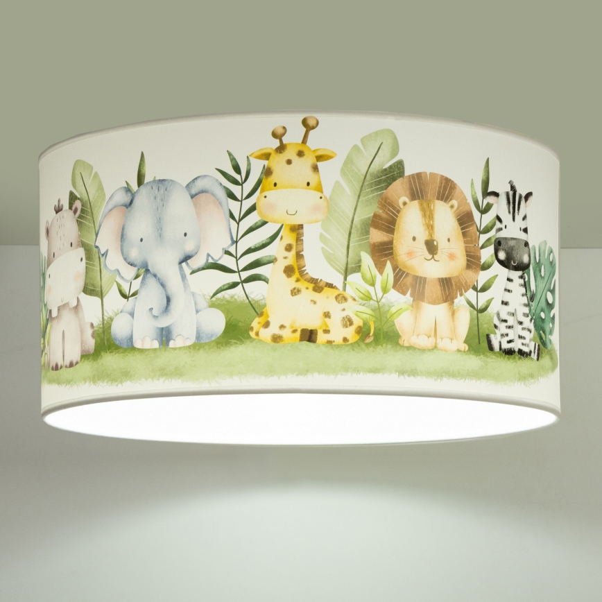 Dječje stropno svjetlo KIDS ROOM 1xE27/60W/230V promjer 40 cm džungla