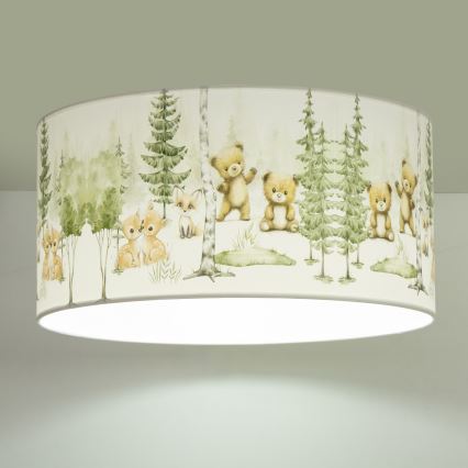 Dječje stropno svjetlo KIDS ROOM 1xE27/60W/230V, promjer 40 cm, s motivom životinja